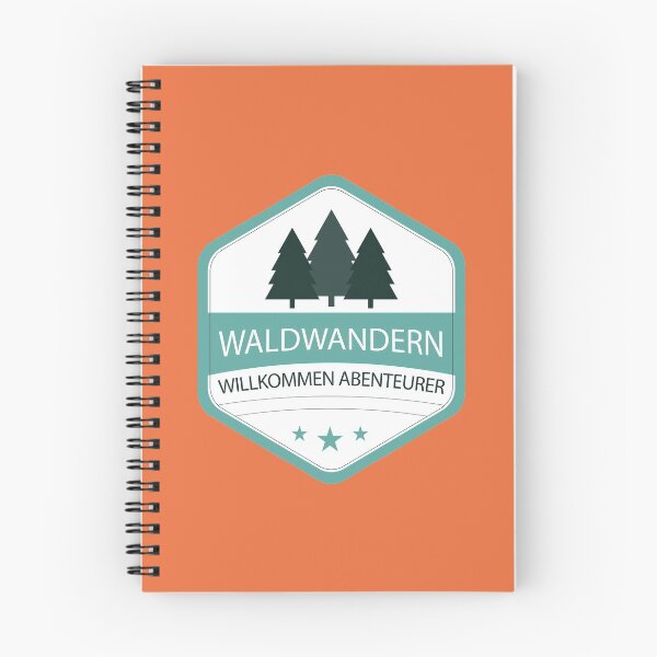 Item preview, Forest hiking | Welcome adventurer | German hiking | Black hiking t-shirt designed and sold by Ainbowz-Artwork.