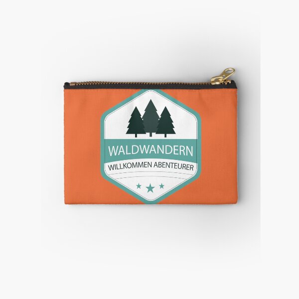 Item preview, Forest hiking | Welcome adventurer | German hiking | Black hiking t-shirt designed and sold by Ainbowz-Artwork.