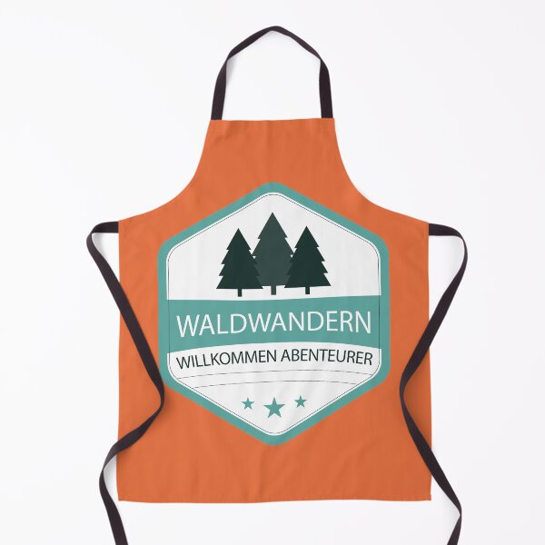 Item preview, Forest hiking | Welcome adventurer | German hiking | Black hiking t-shirt designed and sold by Ainbowz-Artwork.