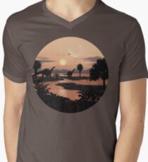 Jurassic Beach Men's V-Neck T-Shirt