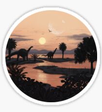 Jurassic Beach Sticker