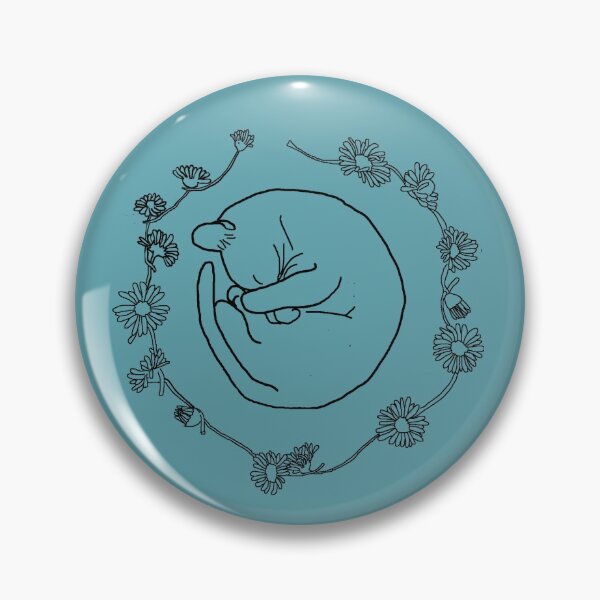 Item preview, Sleeping Kitten with Daisies designed and sold by liedjesliedjes.