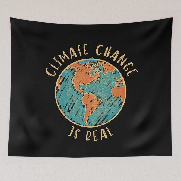 Item preview, Climate change is real - Distressed environmental resistance designed and sold by Artwork-Station.