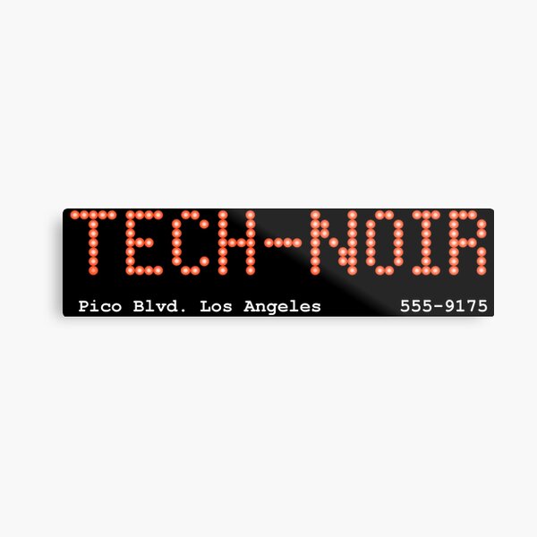 Tech Noir Metal Print