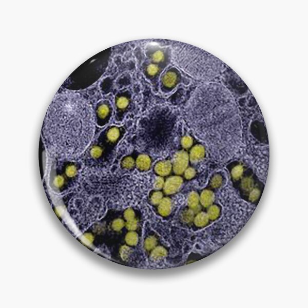 Item preview, Virology purple pattern designed and sold by dreamofdenim.