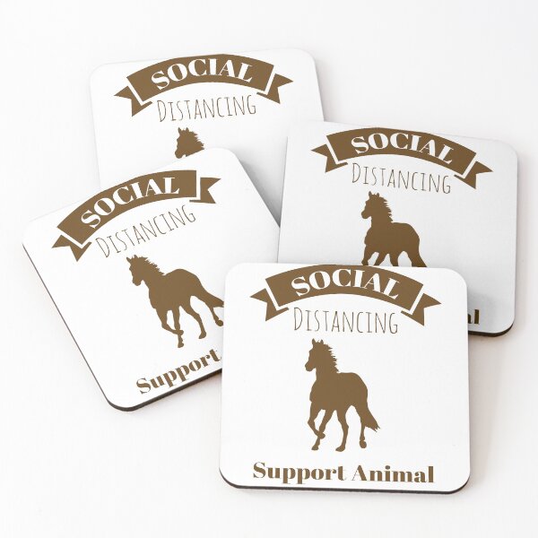 Item preview, Social Distancing Support Animal Horse Riding designed and sold by OmmeDesigns.