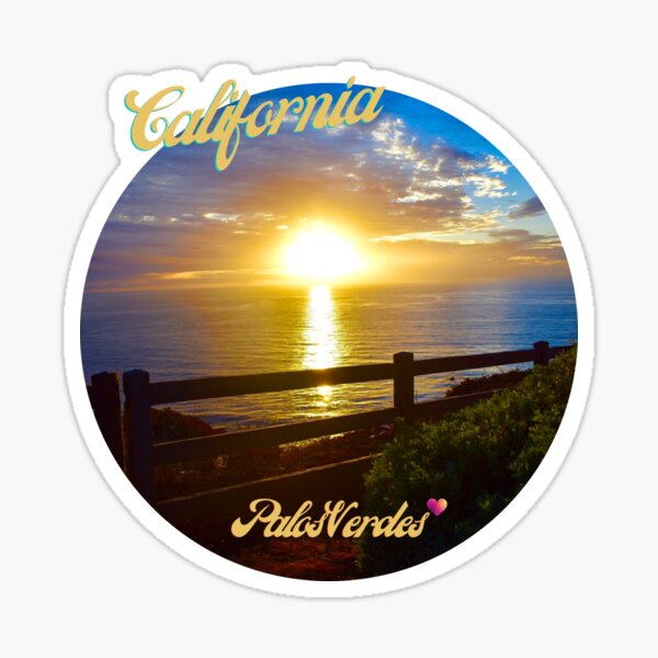 Palos Verdes California Photography By Concetta Ellis Sticker