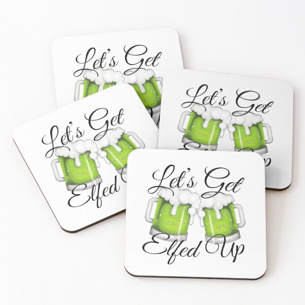 Aperçu de l'œuvre Let's Get Elfed Up Funny Gift créée et vendue par cattiktoks1718.