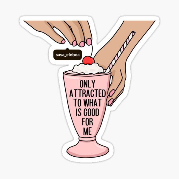 Attracted by Sasa Elebea Sticker