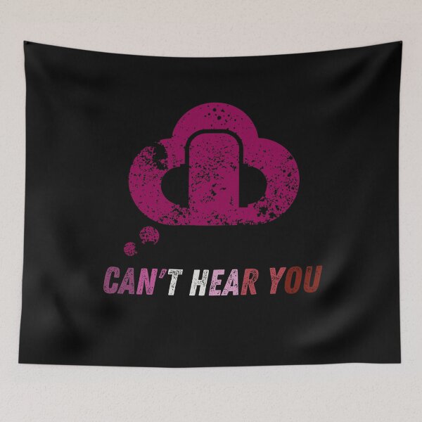 Item preview, Cool Graphic Lesbian - Can't Hear You I'm Gaming - Can't Hear You Music designed and sold by WonderWear.