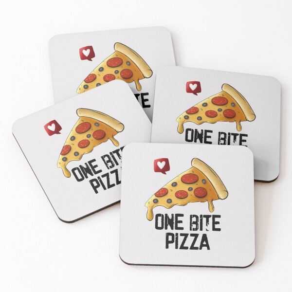 Item preview, One Bite Pizza Funny Sticker Designs designed and sold by Paper Hearteu.
