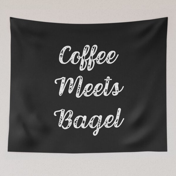 Item preview, Coffee Meets Bagel - White Distressed Text designed and sold by CheraeLynn.