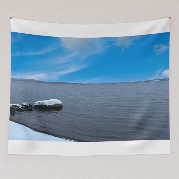 Item preview, winter lake view and blue sky , Sweden designed and sold by Sasas Design.