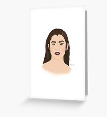 Tarjeta de felicitación Lauren digital art print
