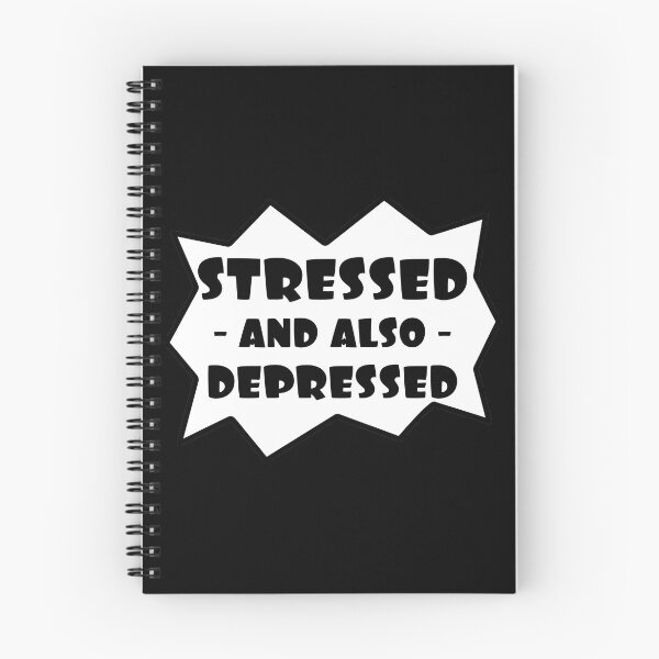Item preview, Stressed Depressed, Bubble speech designed and sold by stickmeok.