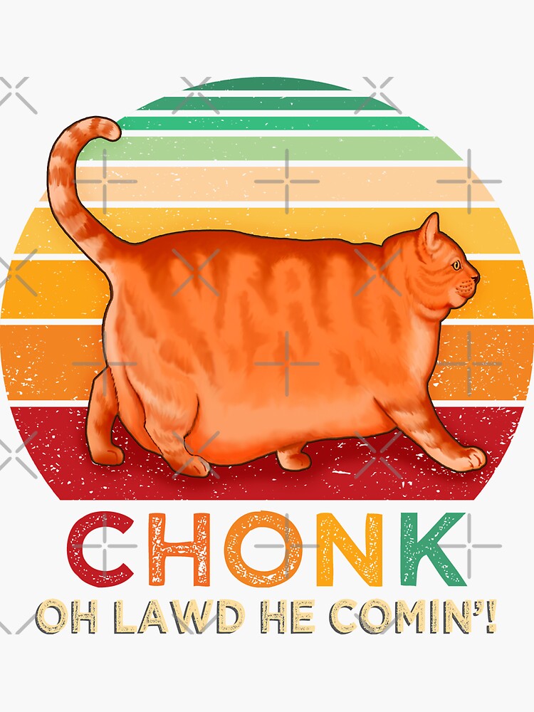 Oh Lawd He Comin Chonk Chart Meme Cat Funny' Water Bottle