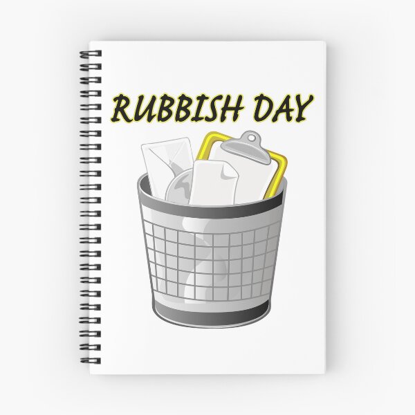 Item preview, Rubbish Day waste bin shows the world you're having a bad day! designed and sold by luvvvvvit.