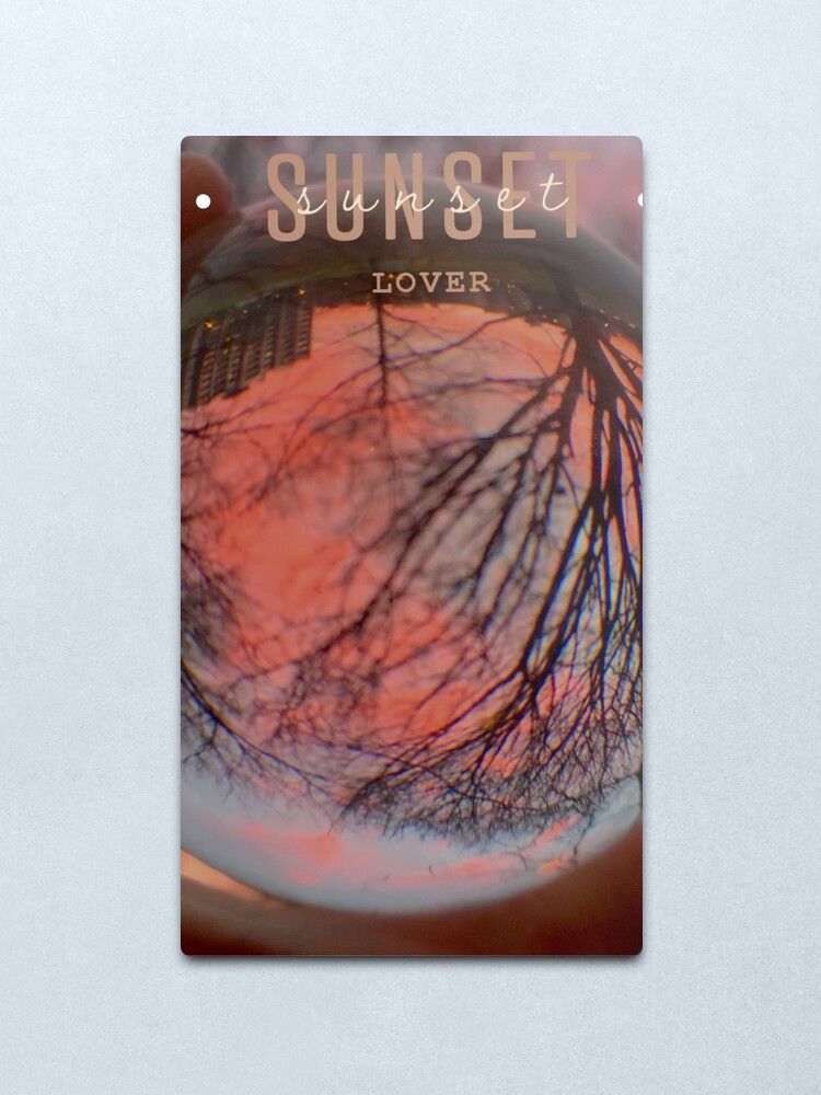 Alternate view of Sunset Lover II by Yannis Lobaina Metal Print