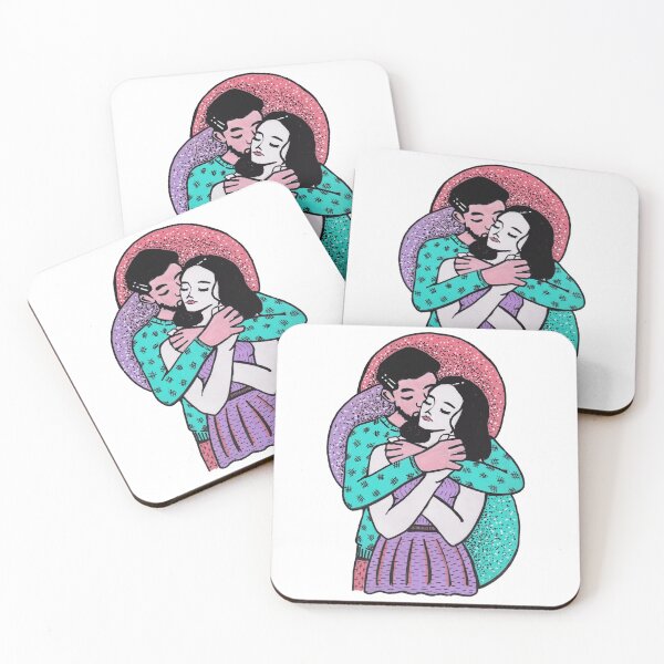 Item preview, Mixed media - Couple goals, daily hug  designed and sold by Karolien Kenis.
