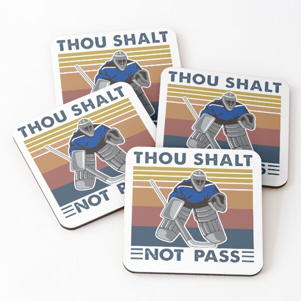 Item preview, HOCKEY THOU SHALT NOT PASS VINTAGE designed and sold by Emanuel48473.