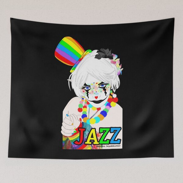 Item preview, Jazz the Rainbow Clown designed and sold by Melanie Jeyakkumar.