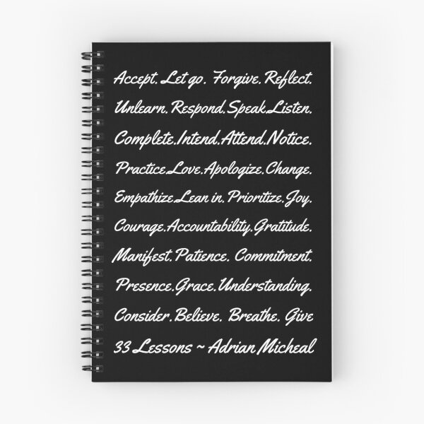 Item preview, 33 lessons to Happy life on black by Studio M & Co designed and sold by Studio M & Co..