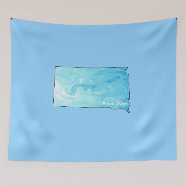 Item preview, Blue and White South Dakota State designed and sold by EuropaPrints.