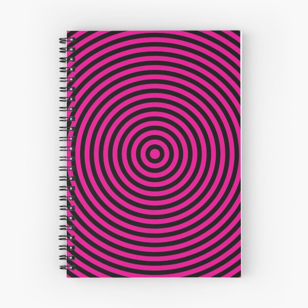 Item preview, Concentric Circles in Black and Magenta designed and sold by hobrath.