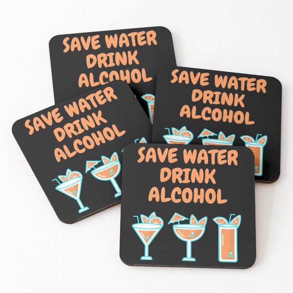 Aperçu de l'œuvre Économisez de l'eau, buvez de l'alcool créée et vendue par Mamibo.