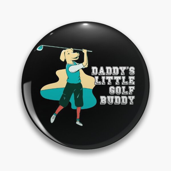 Item preview, Daddy's Little Golf Buddy with dog golfer designed and sold by BabyClothesKing.