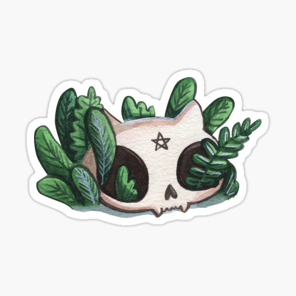 Item preview, Smol Cat Skull designed and sold by Threeleaves.
