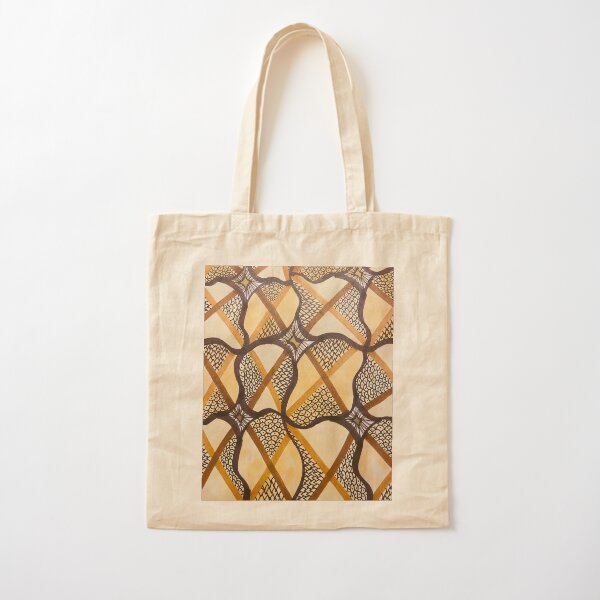 Abstract Intricate Neutral Pattern Cotton Tote Bag