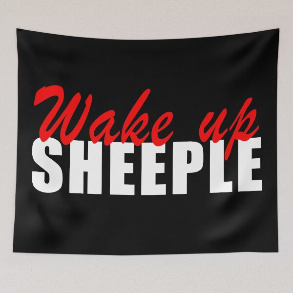 Item preview, Wake up Sheeple, sheep truther designed and sold by ArtOfRebellion.