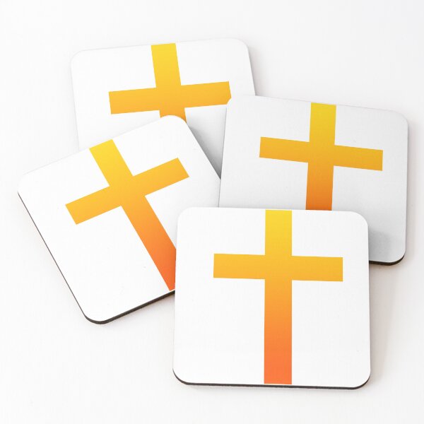 Item preview, Christian Cross With A Yellow Red Ombre Color designed and sold by NECHSTORE.