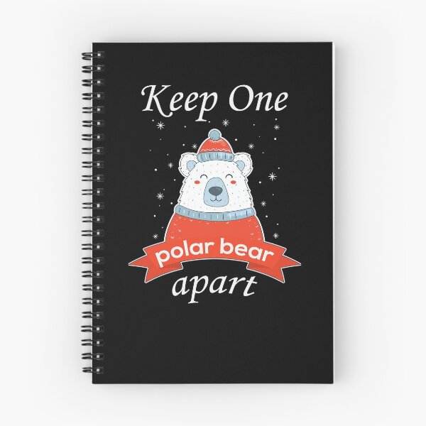 Item preview, Keep One Bear Apart Polar Bear Funny Christmas Coronavirus Joke 2020 designed and sold by Scratches Tees.