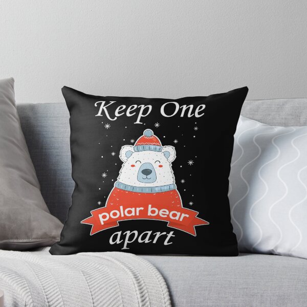 Item preview, Keep One Bear Apart Polar Bear Funny Christmas Coronavirus Joke 2020 designed and sold by Scratches Tees.