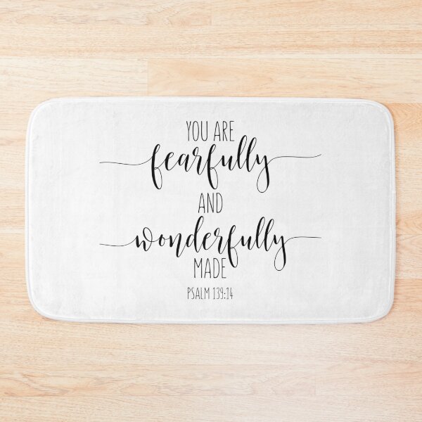 Item preview, You Are Fearfully And Wonderfully Made, Psalm 139:14. Bible Verse, Kids Room Decor, Christian Gift designed and sold by aenaonartwork.