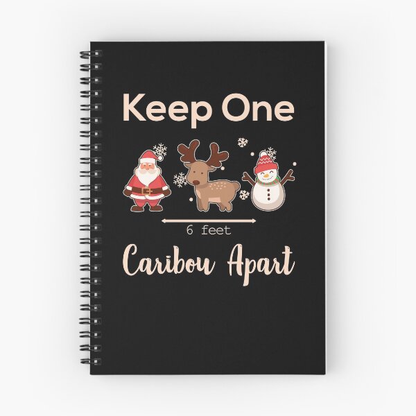 Item preview, Keep One Caribou Apart Funny Reindeer Christmas Covid Joke 2020 designed and sold by Scratches Tees.