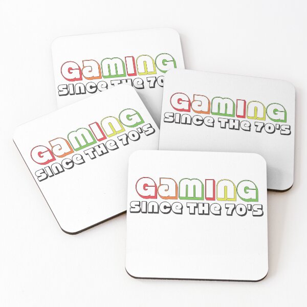 Item preview, Gaming Since the 70's - Funky Retro Headline Text with Multicolored Dropshadow  designed and sold by JamiDesigns.