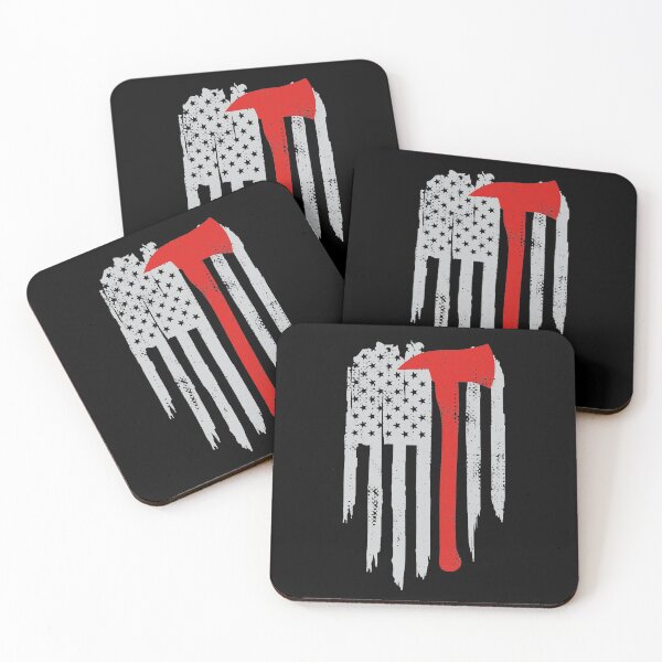 Item preview, Firefighter American Flag Thin Red Line Fireman  designed and sold by Vanover Designs.