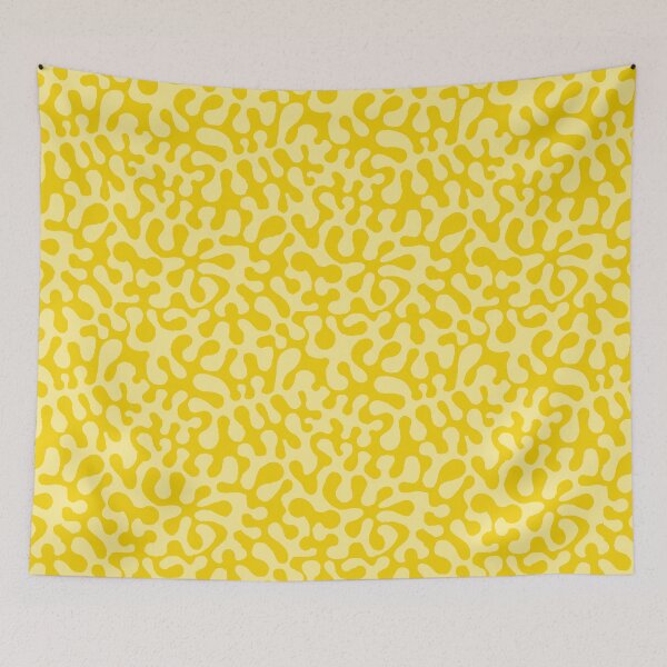 Item preview, Spring fresh yellow abstract curves inspired by Matisse designed and sold by MagentaRose.