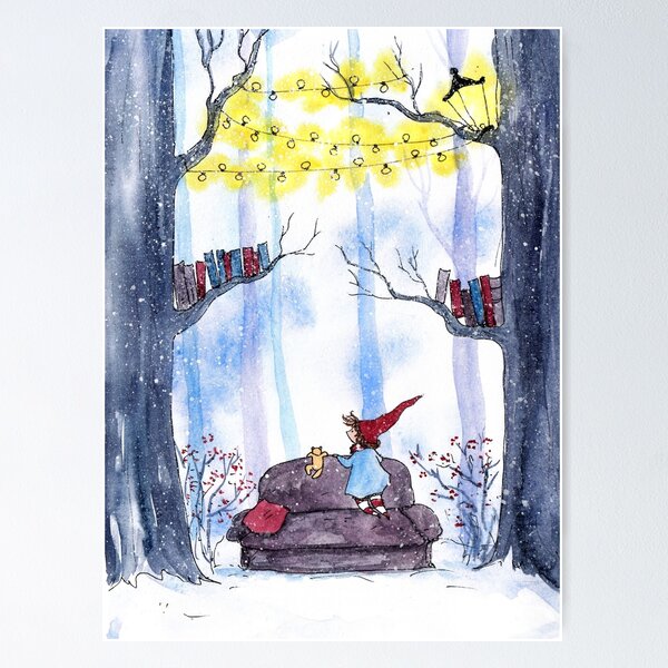 Item preview, A Forest Library designed and sold by MankaKasha.
