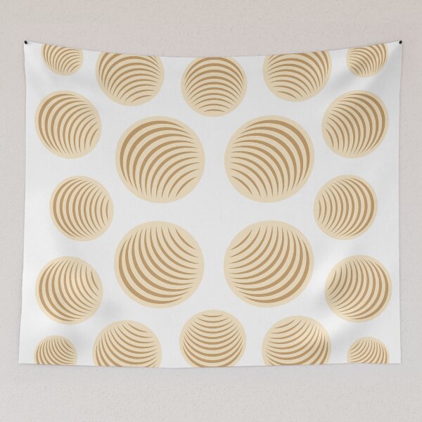 Item preview, Brown-Yellow Circular Pattern Representing Holes designed and sold by Mike van der Meijden.