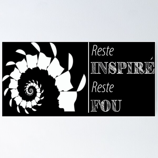 Item preview, Stay inspired, stay crazy! designed and sold by BlackTimes.