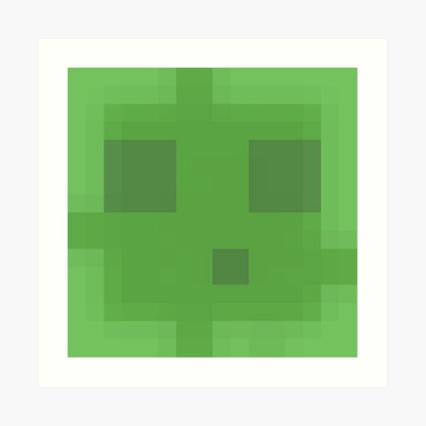 Minecraft Slime Art Prints Redbubble