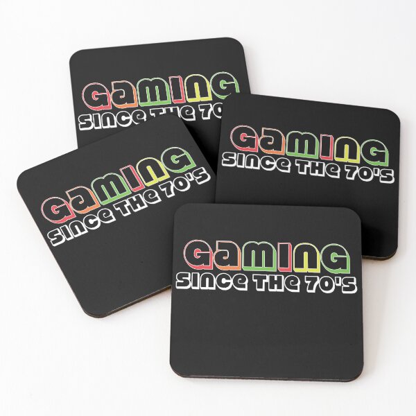 Item preview, Gaming Since the 70's - Funky Retro Headline Text with Multicolored Dropshadow designed and sold by JamiDesigns.