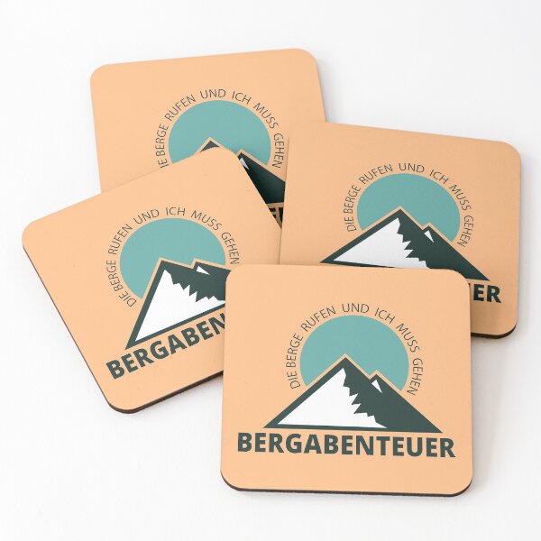 Item preview, The mountains are calling and I have to go | Mountain Adventure | German hiking | Black hiking t-shirt designed and sold by Ainbowz-Artwork.