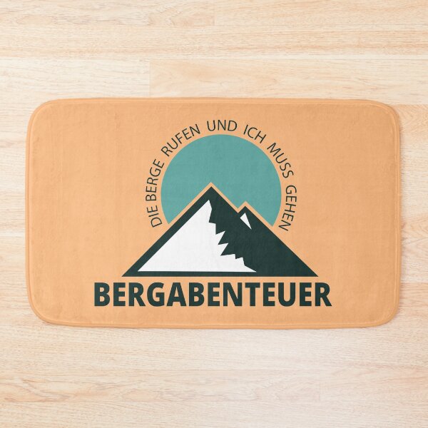 Item preview, The mountains are calling and I have to go | Mountain Adventure | German hiking | Black hiking t-shirt designed and sold by Ainbowz-Artwork.