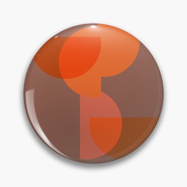 Item preview, Retro geometric semicircles in warm orange tones designed and sold by Nadezda Kravcenko.