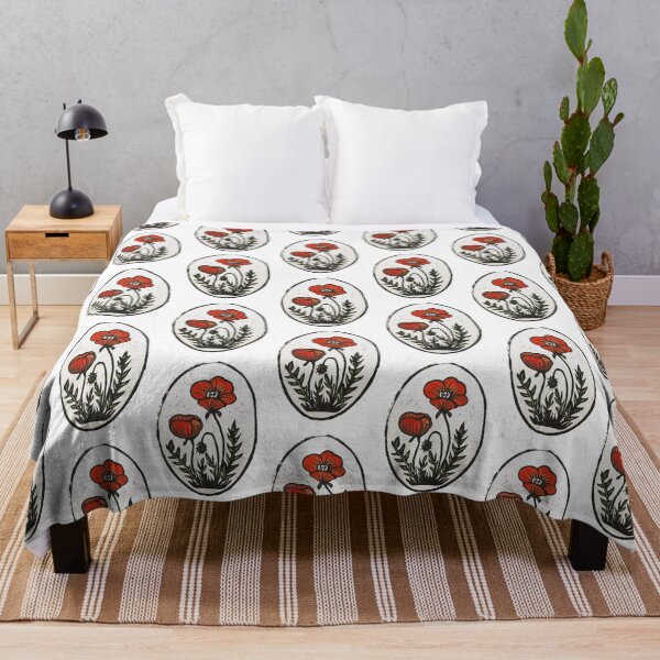 Item preview, Lino print - Poppy's love designed and sold by Karolien Kenis.